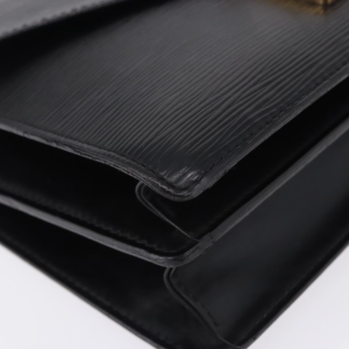 LOUIS VUITTON Epi Biface Clutch Bag Black M52322 LV Auth 197004