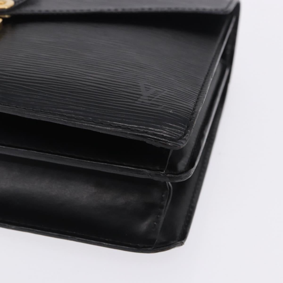 LOUIS VUITTON Epi Biface Clutch Bag Black M52322 LV Auth 197004