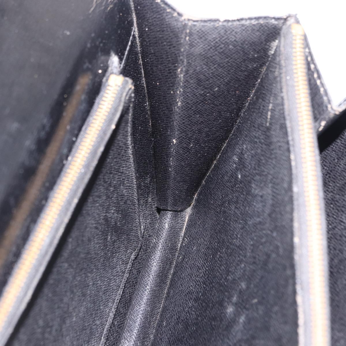 LOUIS VUITTON Epi Biface Clutch Bag Black M52322 LV Auth 197004
