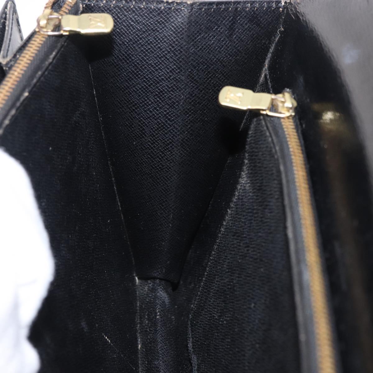 LOUIS VUITTON Epi Biface Clutch Bag Black M52322 LV Auth 197004