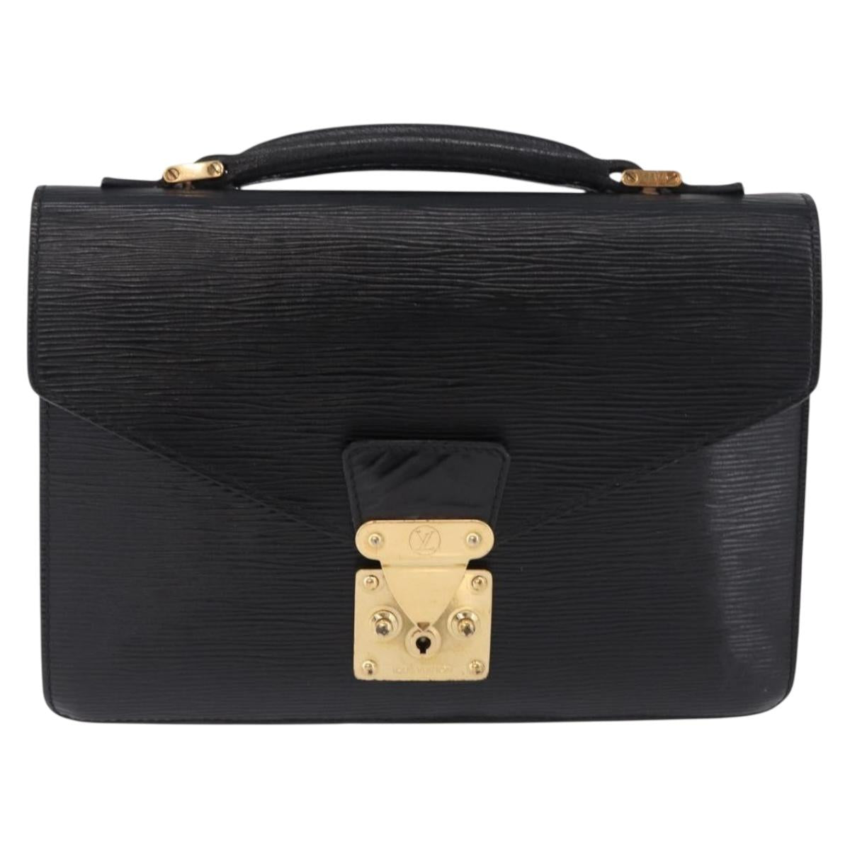 LOUIS VUITTON Epi Biface Clutch Bag Black M52322 LV Auth 197004