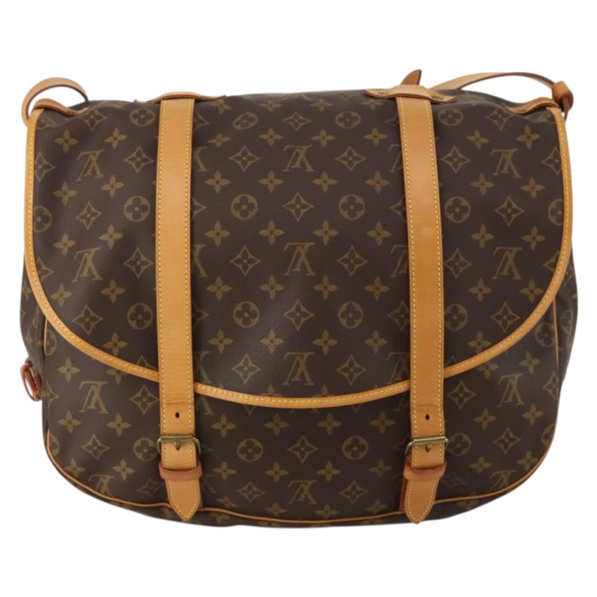 LOUIS VUITTON Monogram Saumur 43 Shoulder Bag M42252 LV Auth 197008