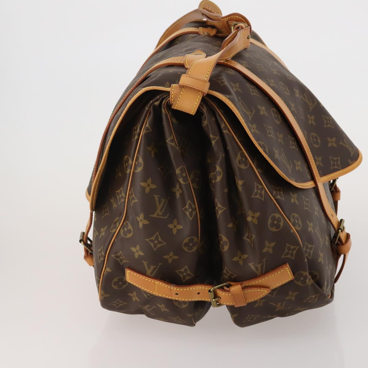 LOUIS VUITTON Monogram Saumur 43 Shoulder Bag M42252 LV Auth 197008
