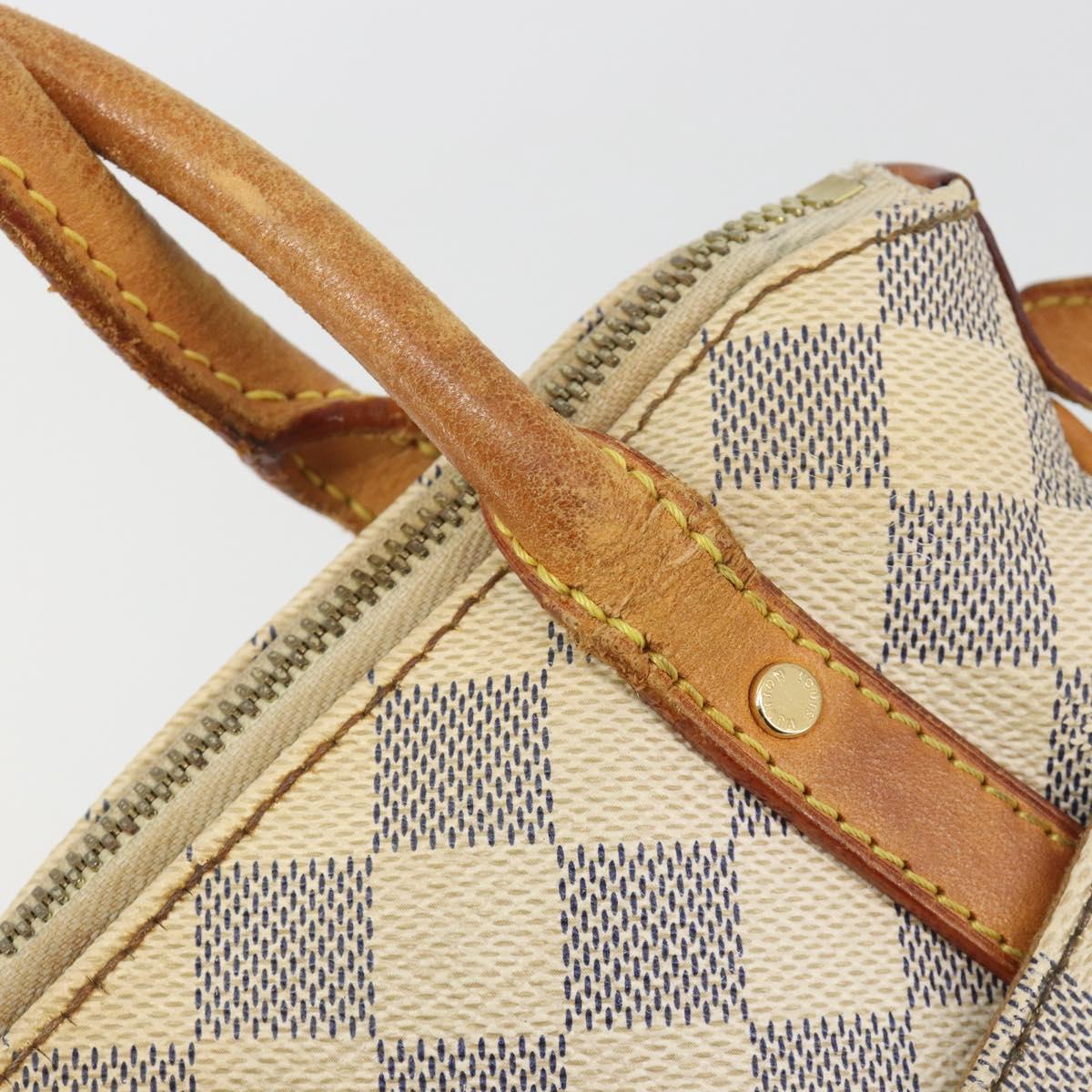 LOUIS VUITTON Damier Azur Figueri PM Shoulder Bag N41176 LV Auth 197011