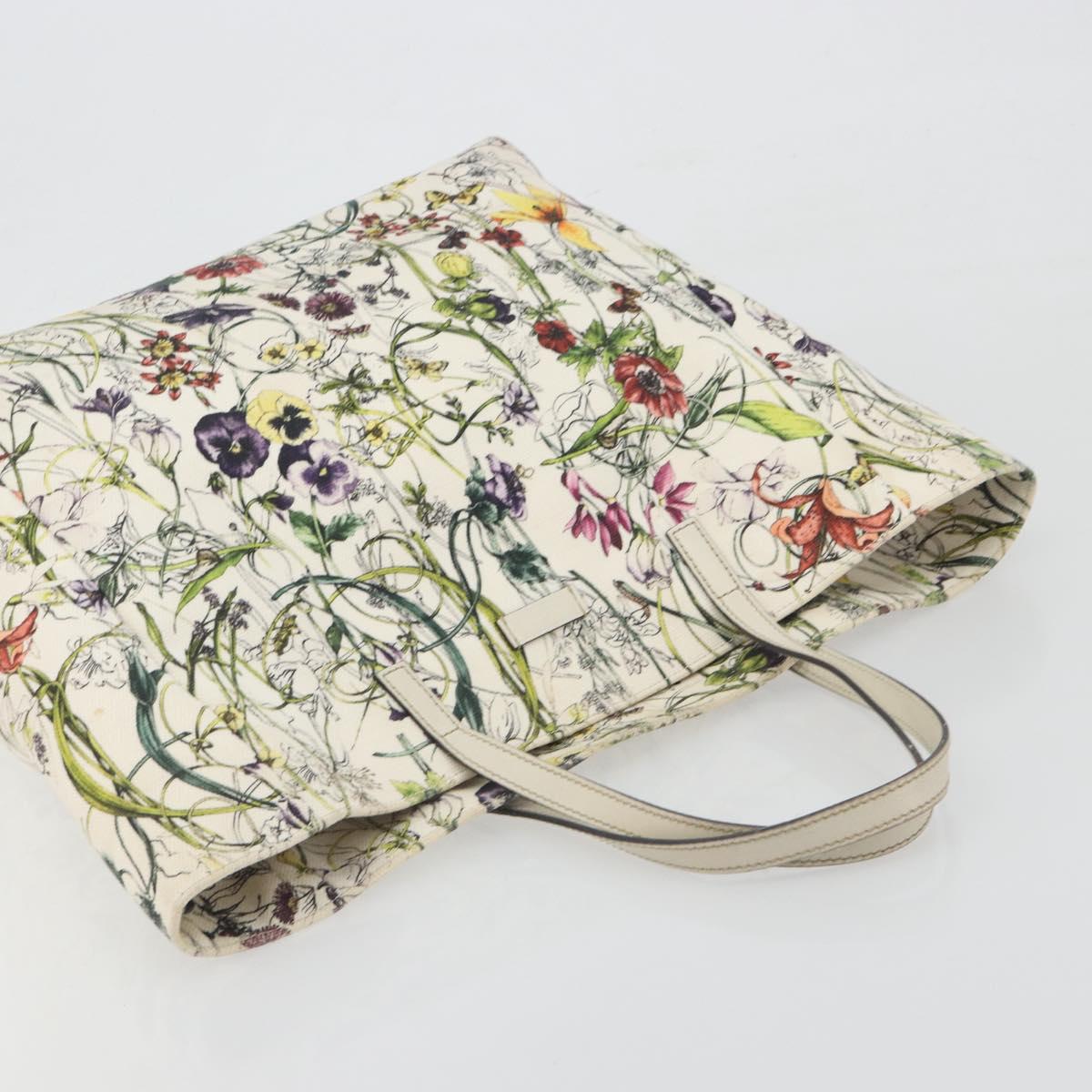 GUCCI Flora Tote Bag Canvas Multicolor 282439 Auth 197013A