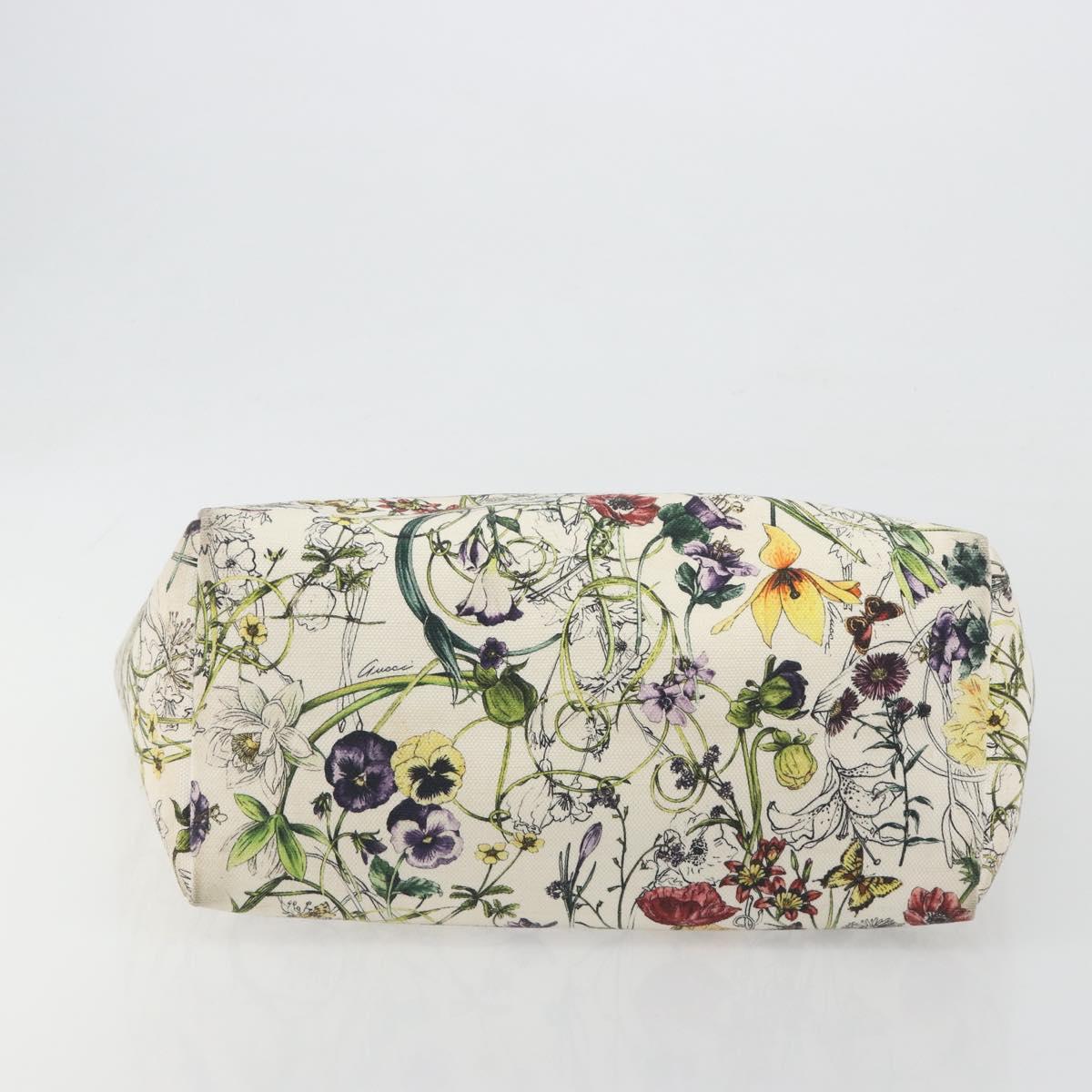 GUCCI Flora Tote Bag Canvas Multicolor 282439 Auth 197013A