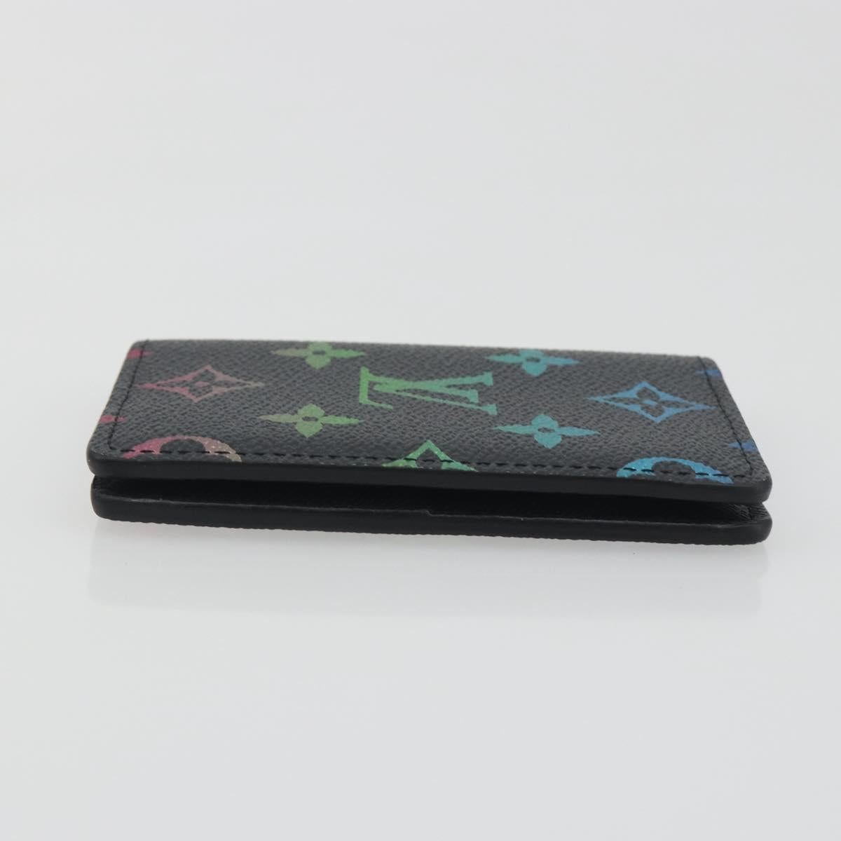 LOUIS VUITTON Iridescent Gradient Organizer De Poch Black M14134 Auth 197016SAM