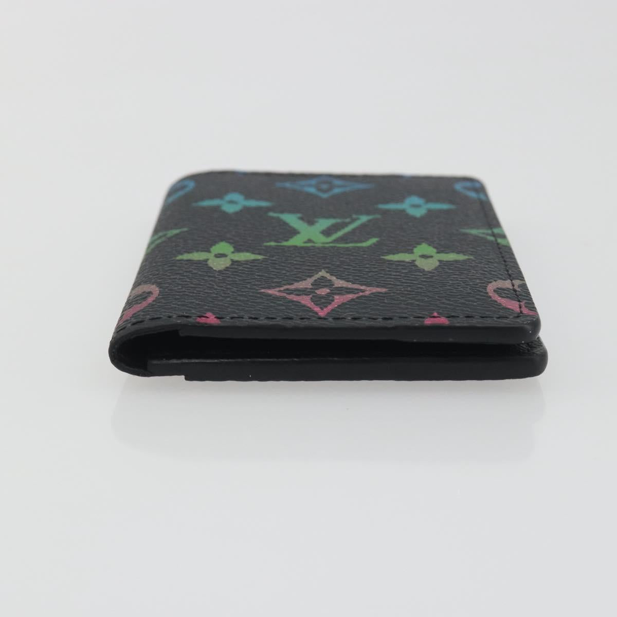 LOUIS VUITTON Iridescent Gradient Organizer De Poch Black M14134 Auth 197016SAM