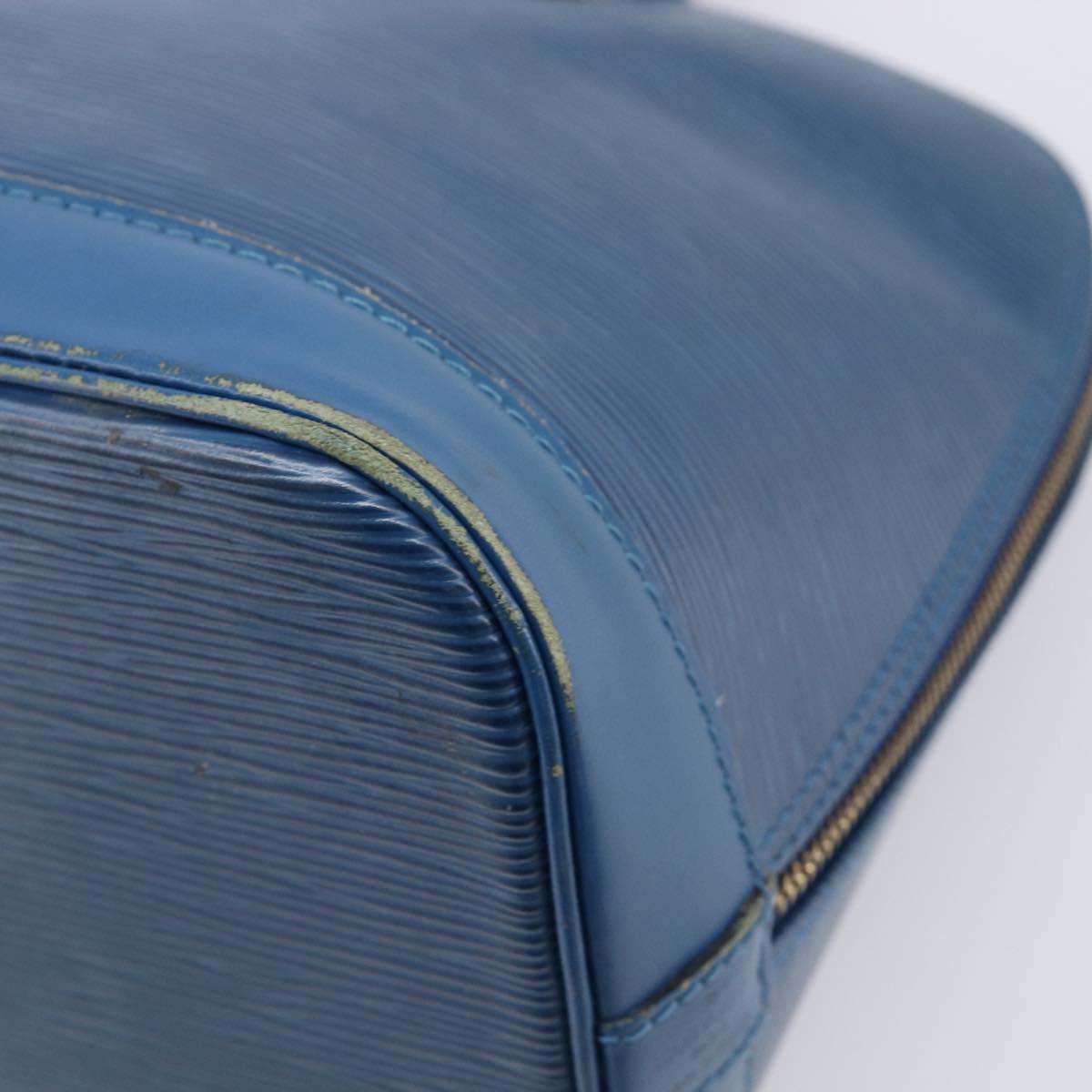 LOUIS VUITTON Epi Alma Hand Bag Toledo Blue M52145 LV Auth 197025