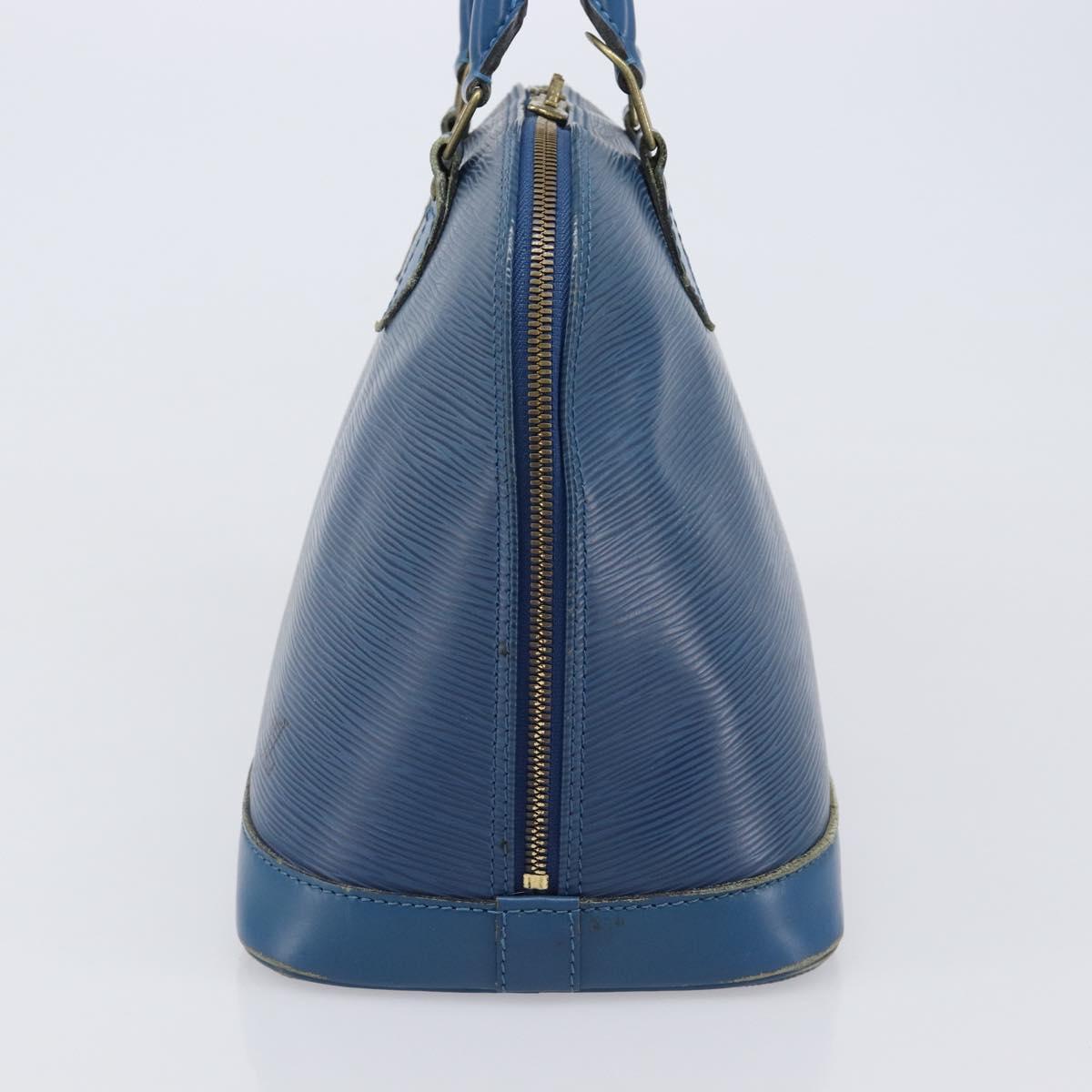LOUIS VUITTON Epi Alma Hand Bag Toledo Blue M52145 LV Auth 197025