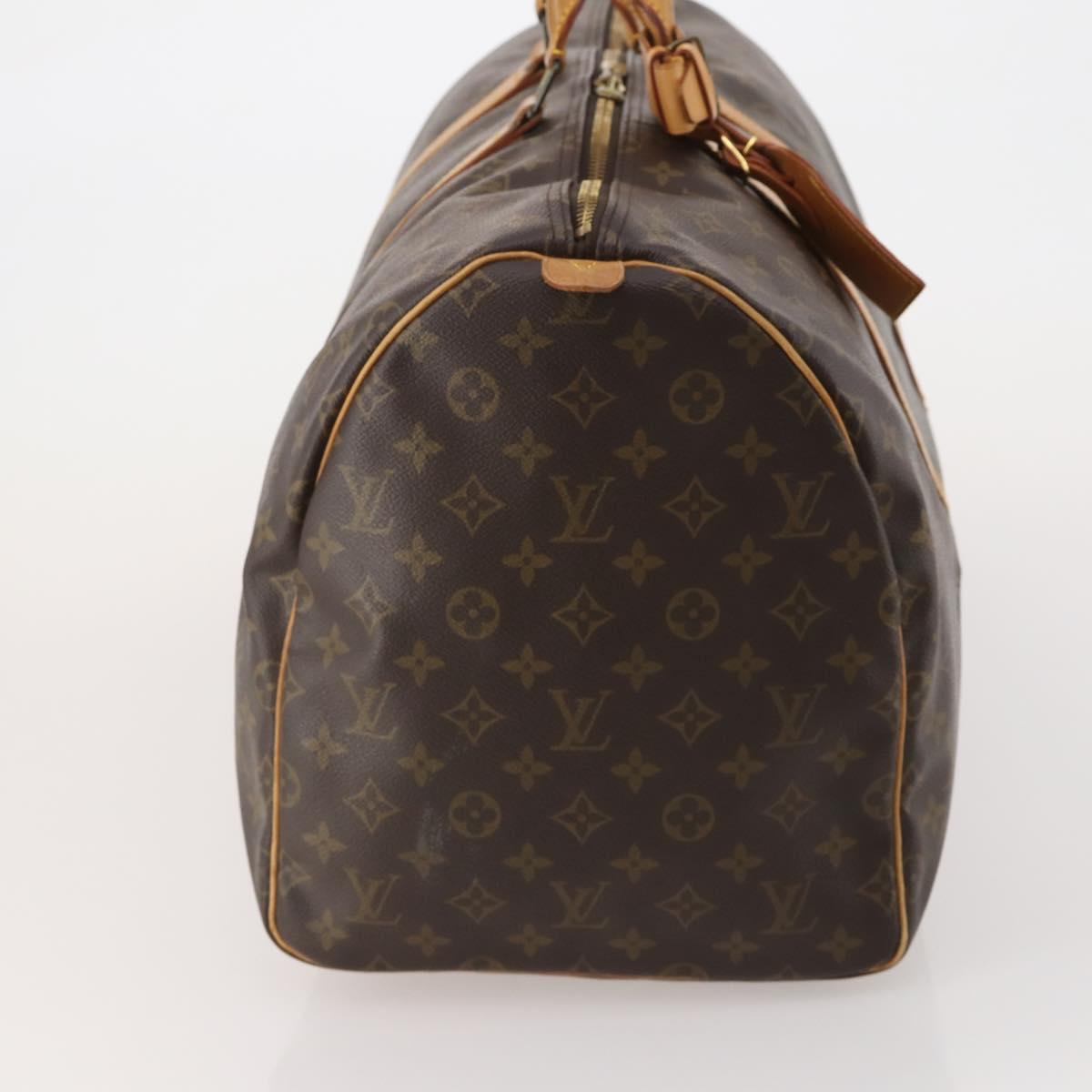 LOUIS VUITTON Monogram Keepall 55 Boston Bag M41424 LV Auth 197026