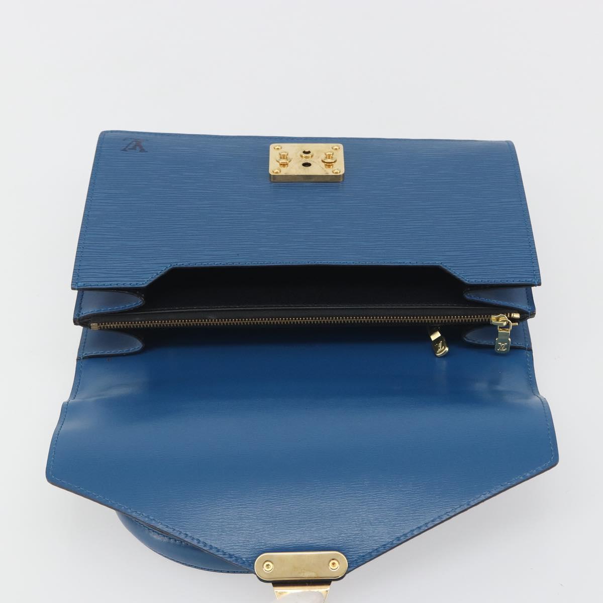LOUIS VUITTON Epi Concorde Hand Bag Blue M52135 LV Auth 197029A