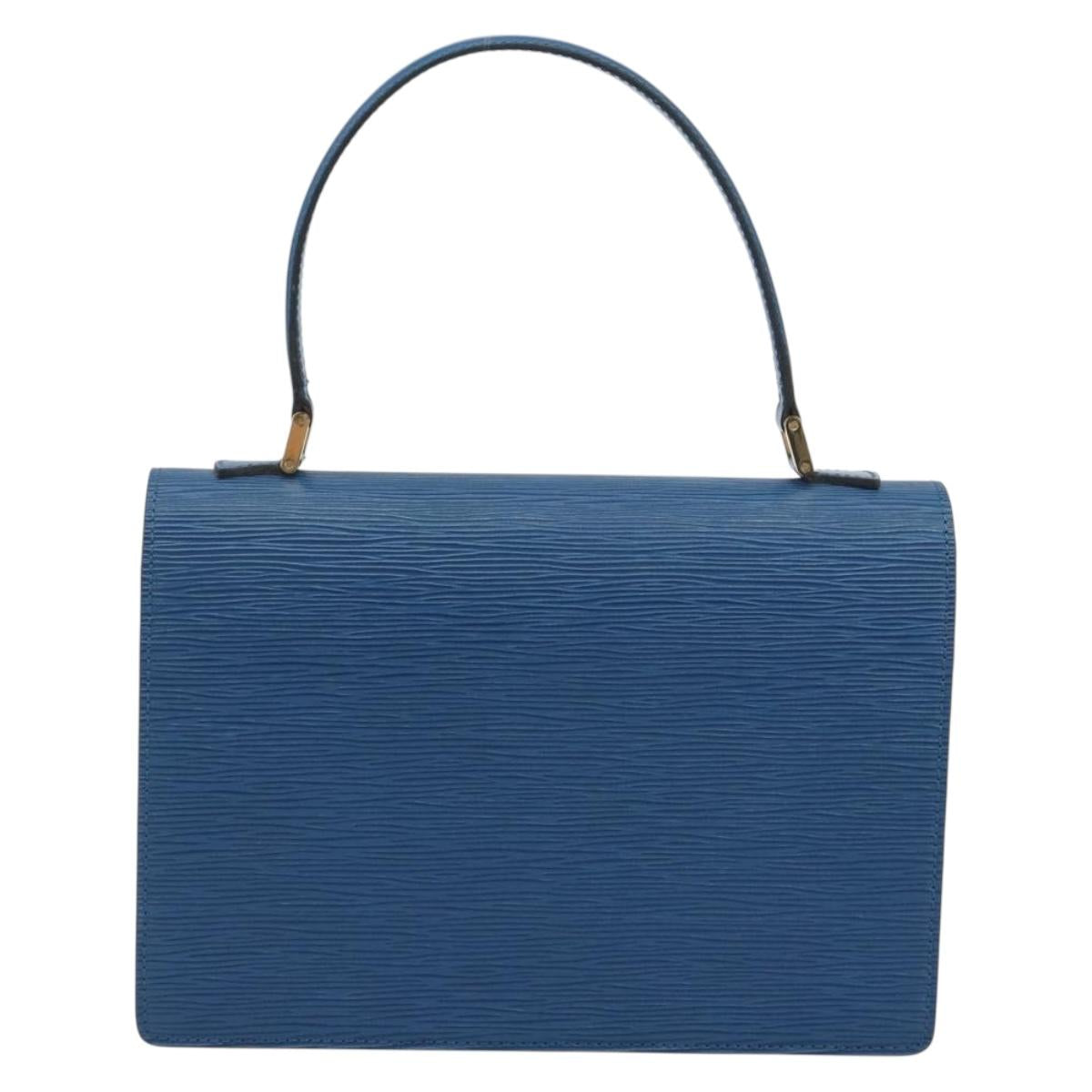LOUIS VUITTON Epi Concorde Hand Bag Blue M52135 LV Auth 197029A