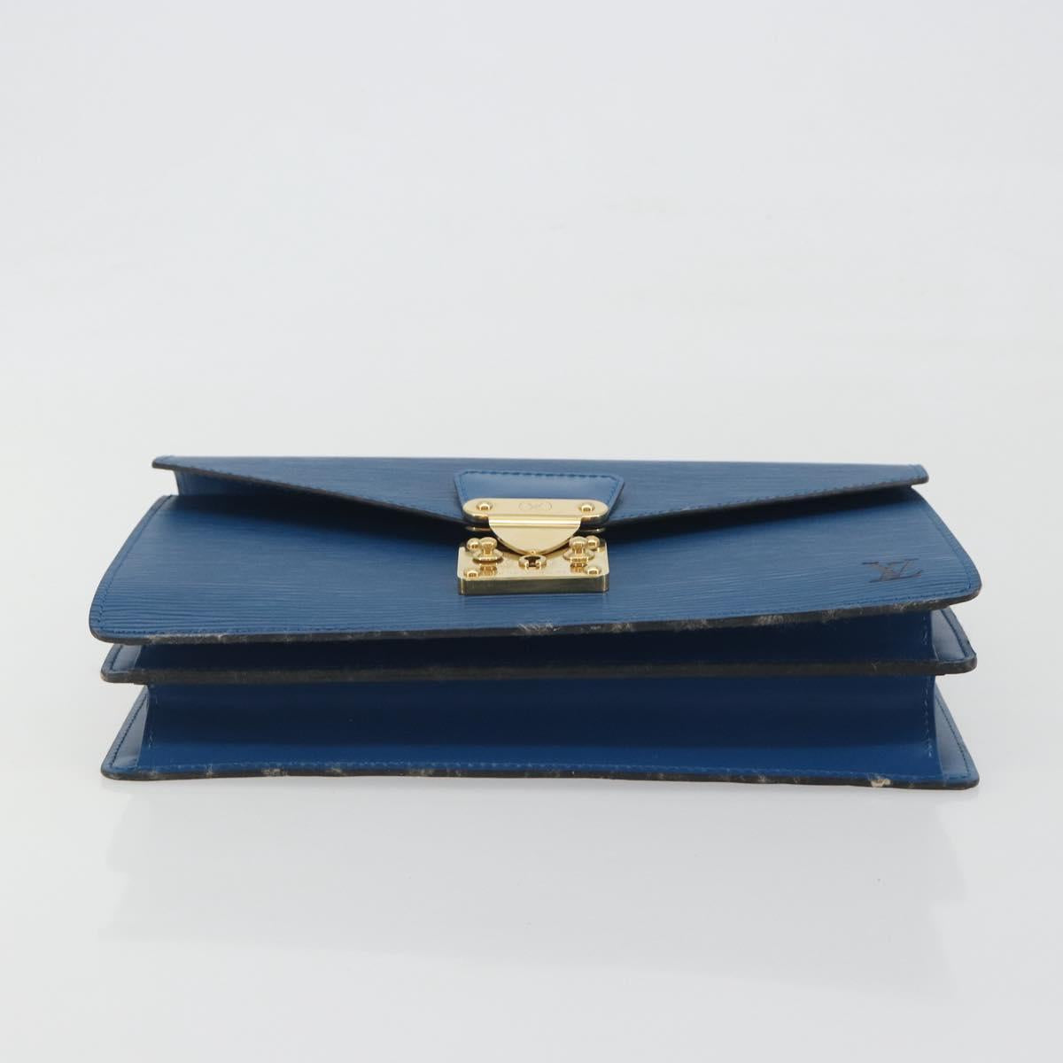 LOUIS VUITTON Epi Concorde Hand Bag Blue M52135 LV Auth 197029A