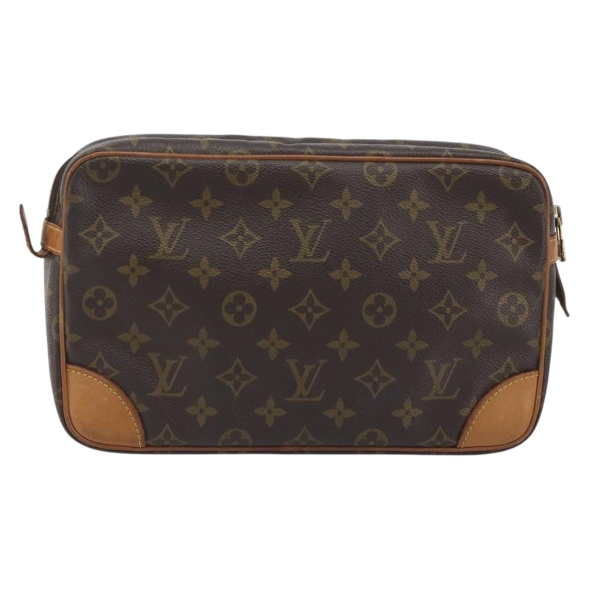 LOUIS VUITTON Monogram Compiegne 23 Clutch Bag M51847 LV Auth 197031