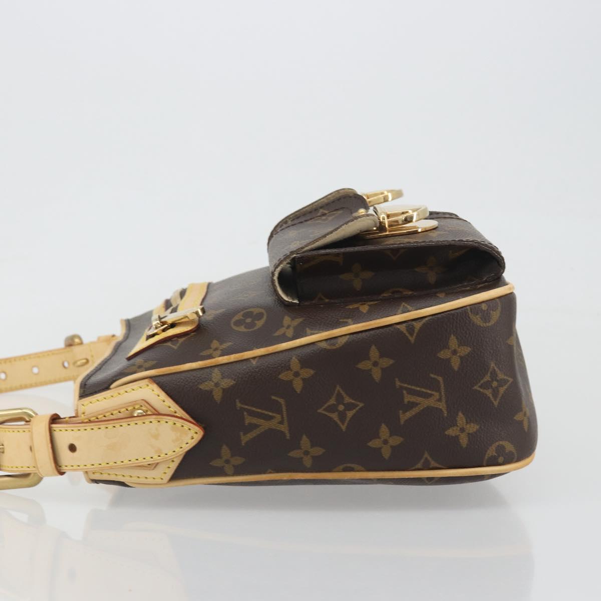 LOUIS VUITTON Monogram Hudson GM Shoulder Bag M40045 LV Auth 197032A