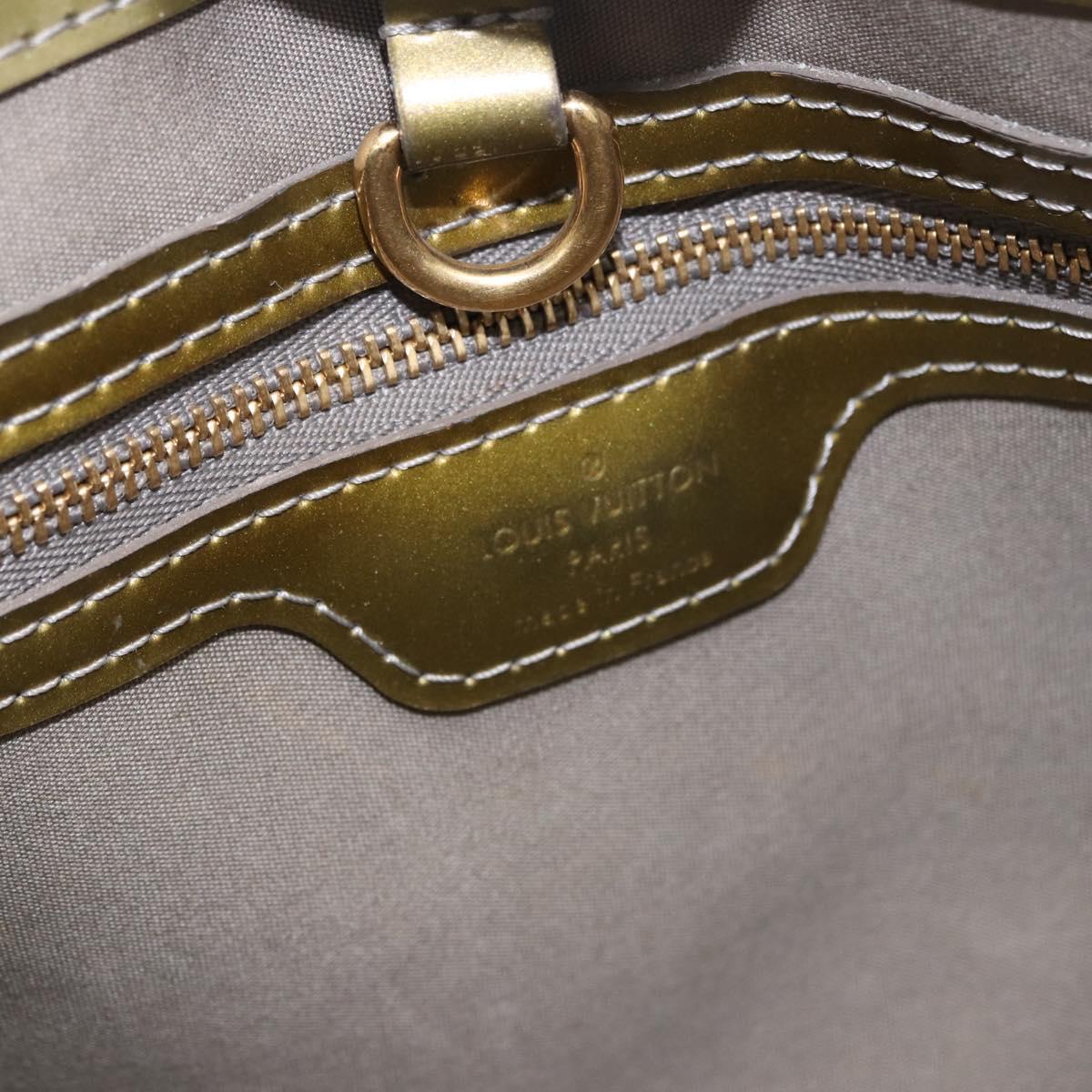 LOUIS VUITTON Monogram Vernis Wilshire PM Bag Gris Art Deco M91627 Auth 197033