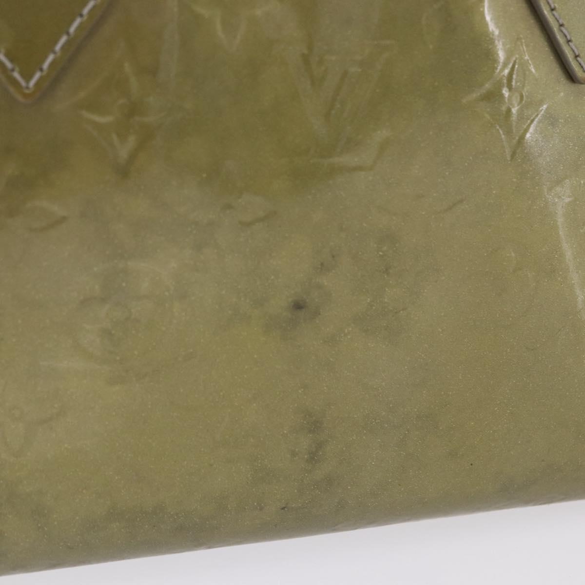 LOUIS VUITTON Monogram Vernis Wilshire PM Bag Gris Art Deco M91627 Auth 197033