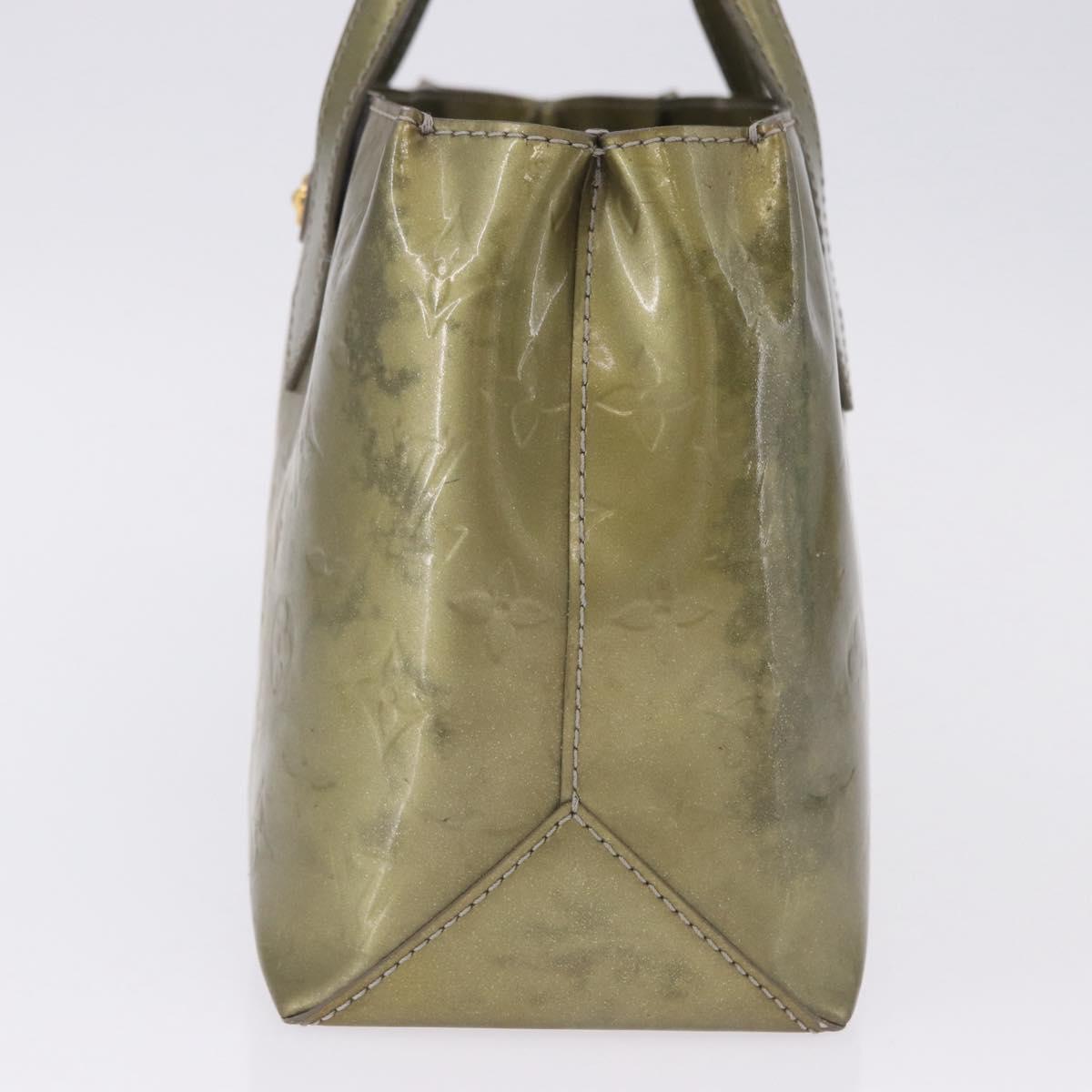 LOUIS VUITTON Monogram Vernis Wilshire PM Bag Gris Art Deco M91627 Auth 197033
