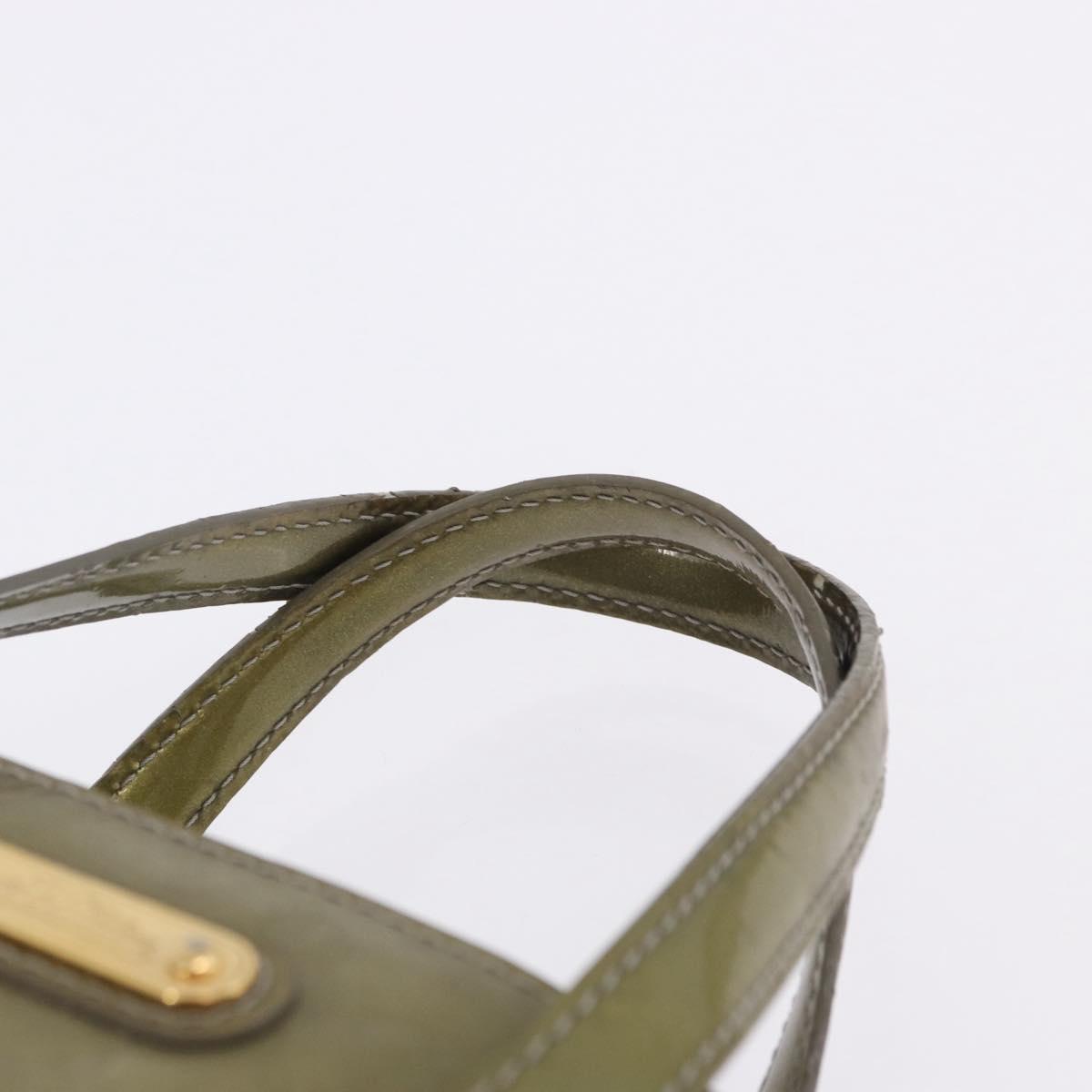 LOUIS VUITTON Monogram Vernis Wilshire PM Bag Gris Art Deco M91627 Auth 197033