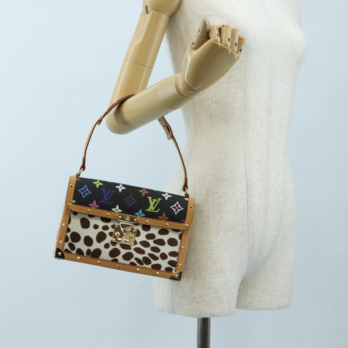 LOUIS VUITTON Monogram Multicolor Pochette Dalmatian Black M9282 Auth 197035SM