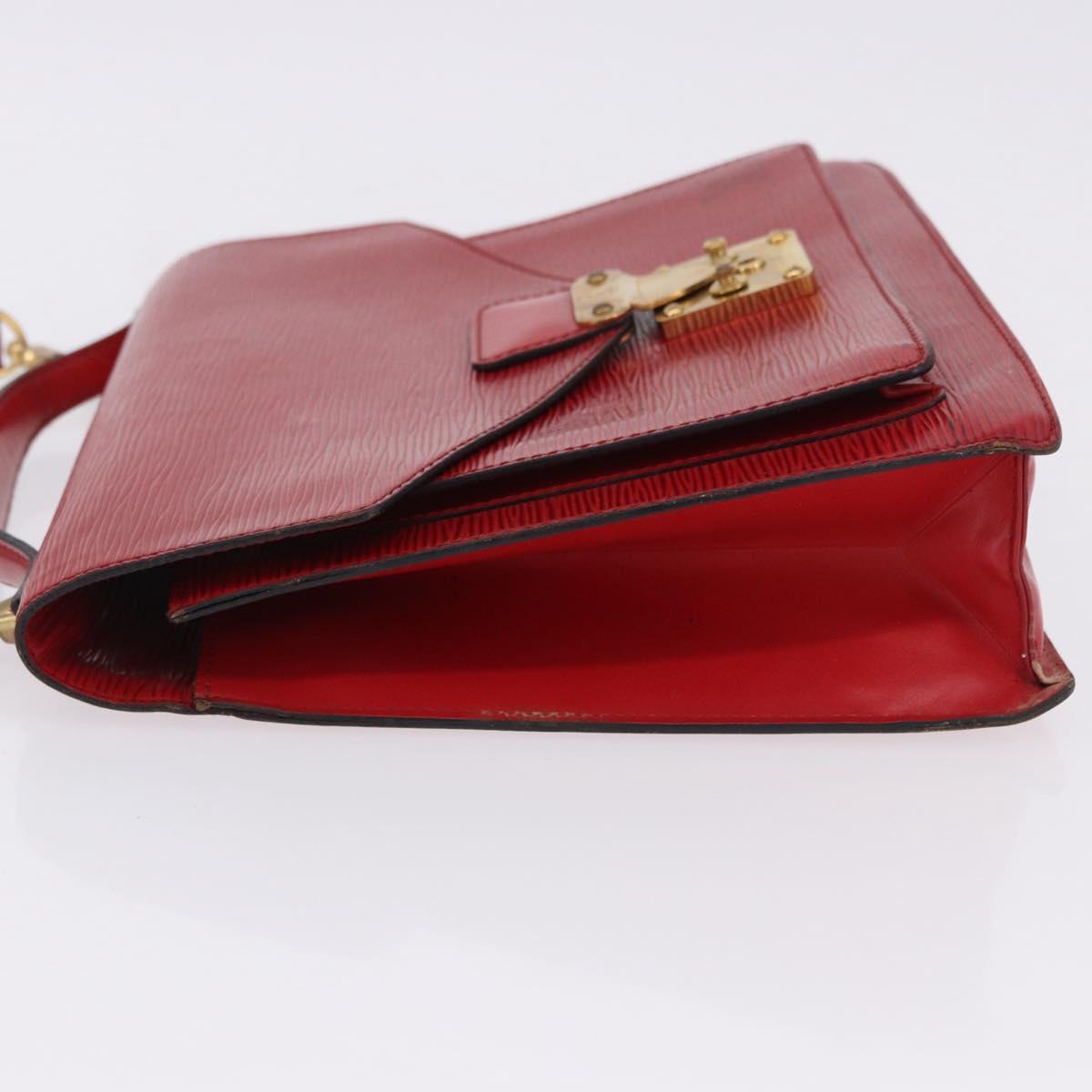 LOUIS VUITTON Epi Monceau 28 Hand Bag Red M40783 LV Auth 197039