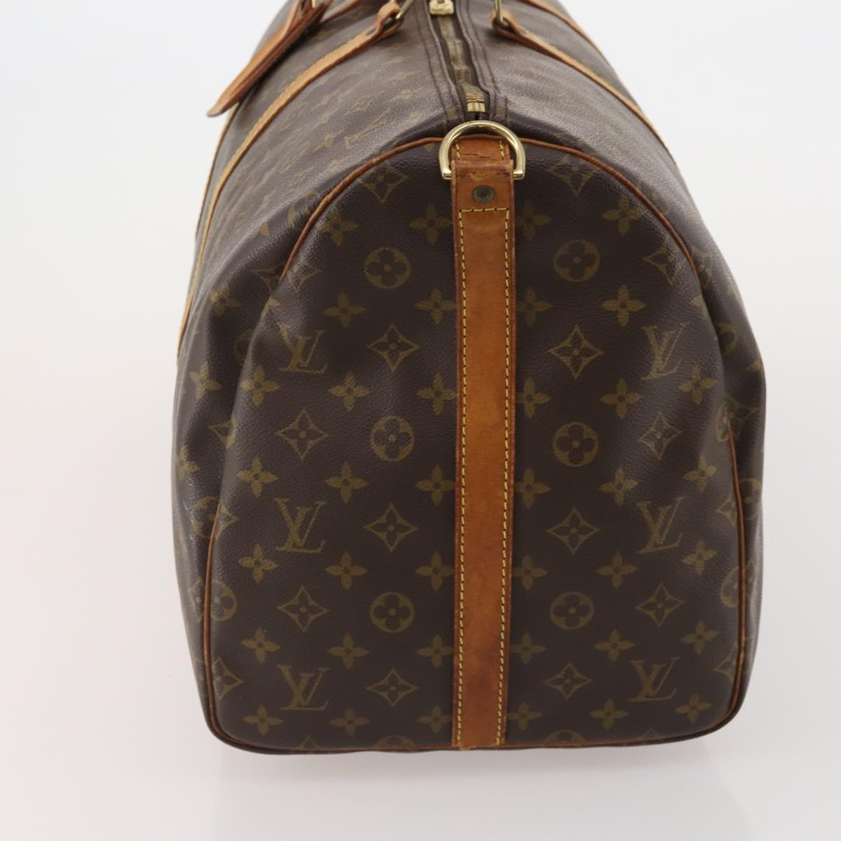 LOUIS VUITTON Monogram Keepall Bandouliere 50 Boston Bag M41416 LV Auth 197044