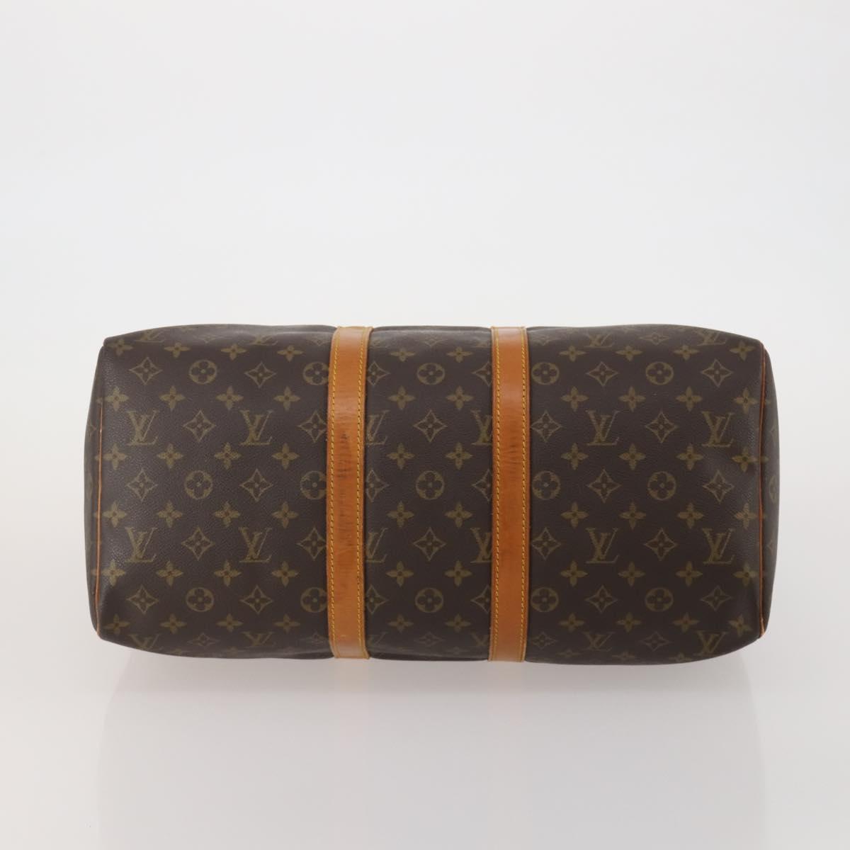 LOUIS VUITTON Monogram Keepall 45 Boston Bag M41428 LV Auth 197047