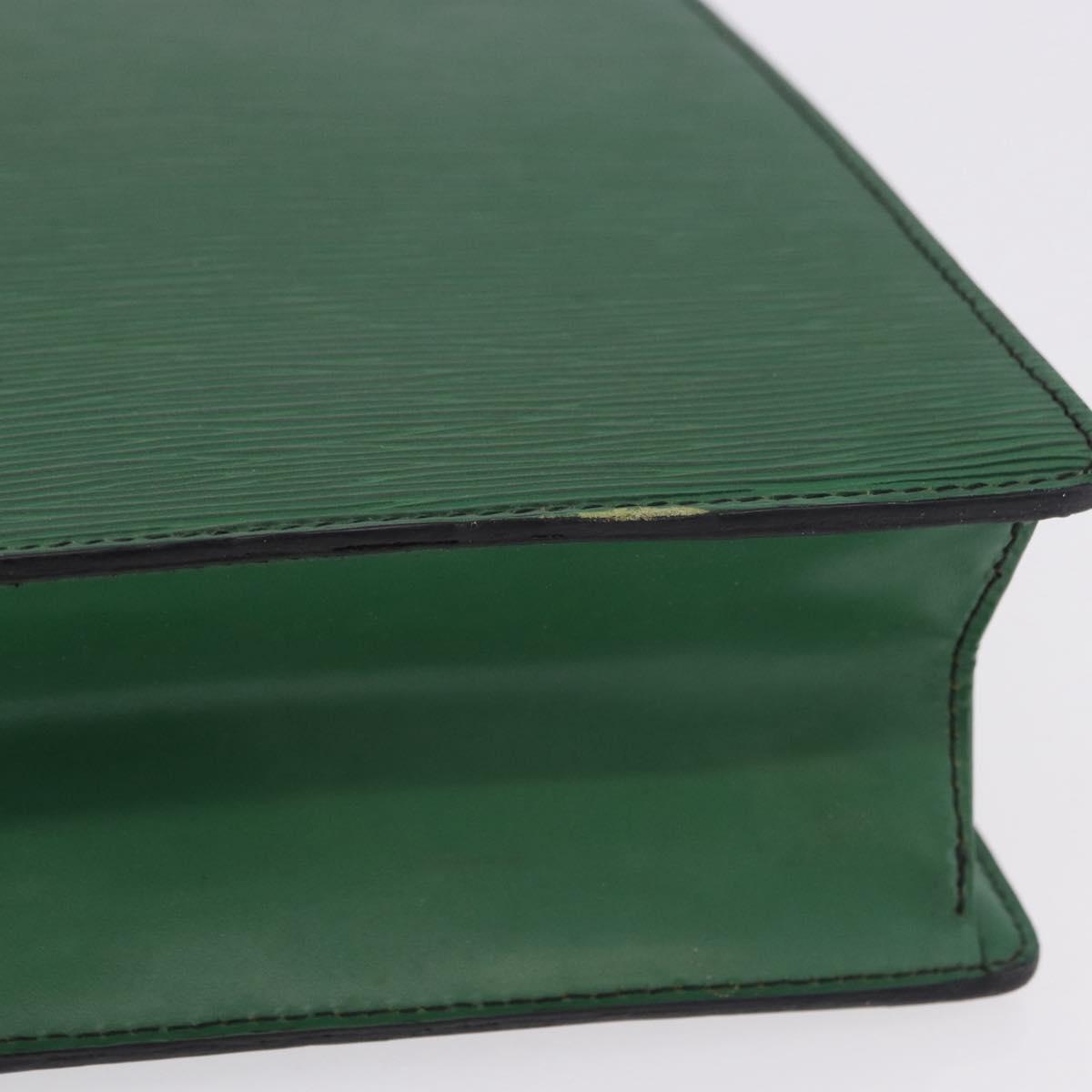 LOUIS VUITTON Epi Sac Plat Hand Bag Green M59084 LV Auth 197049