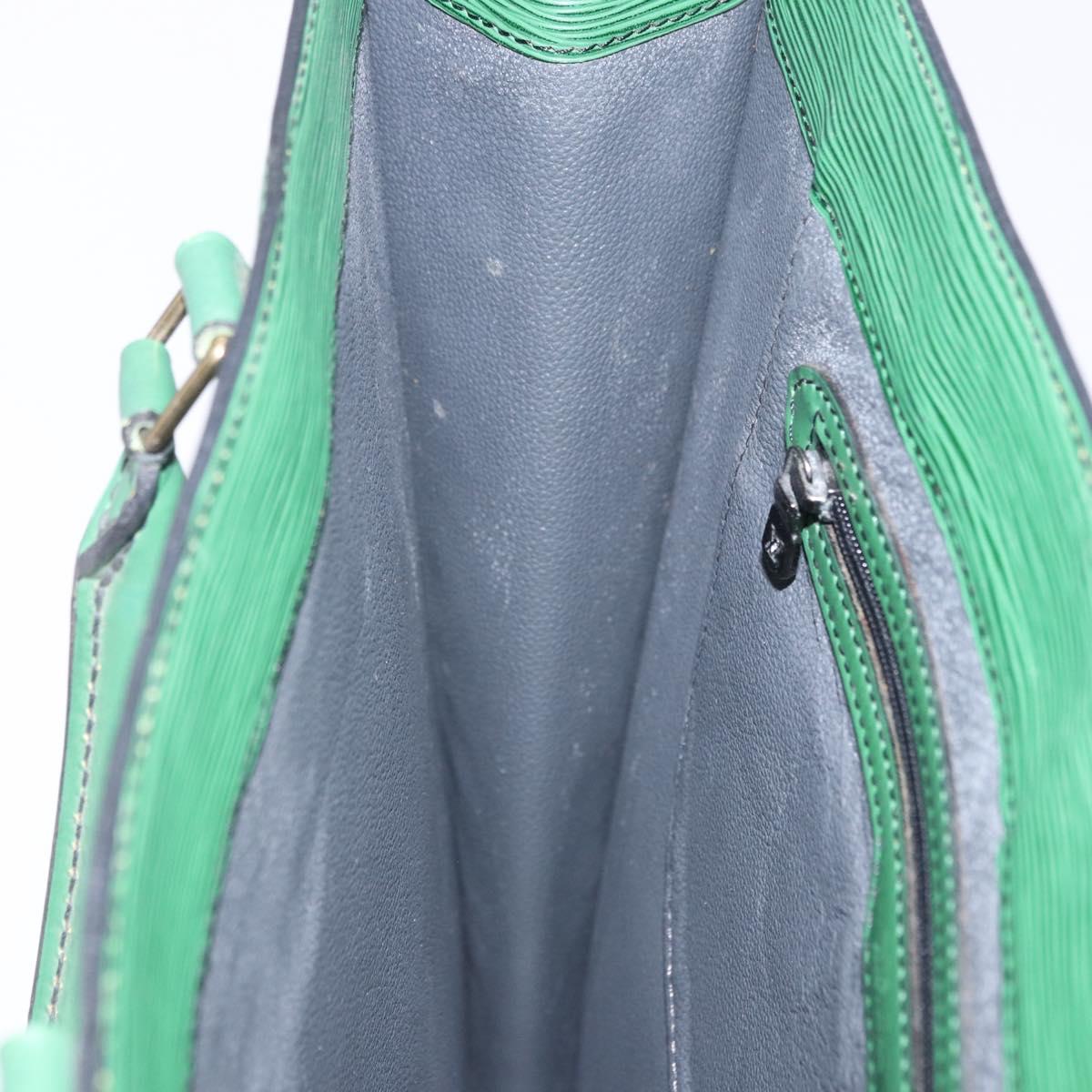 LOUIS VUITTON Epi Sac Plat Hand Bag Green M59084 LV Auth 197049