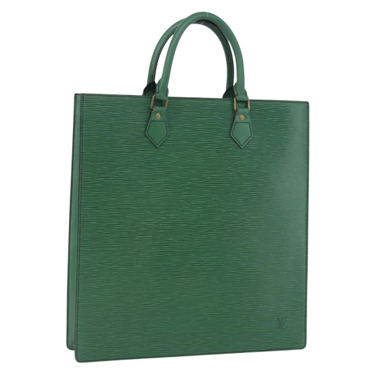 LOUIS VUITTON Epi Sac Plat Hand Bag Green M59084 LV Auth 197049