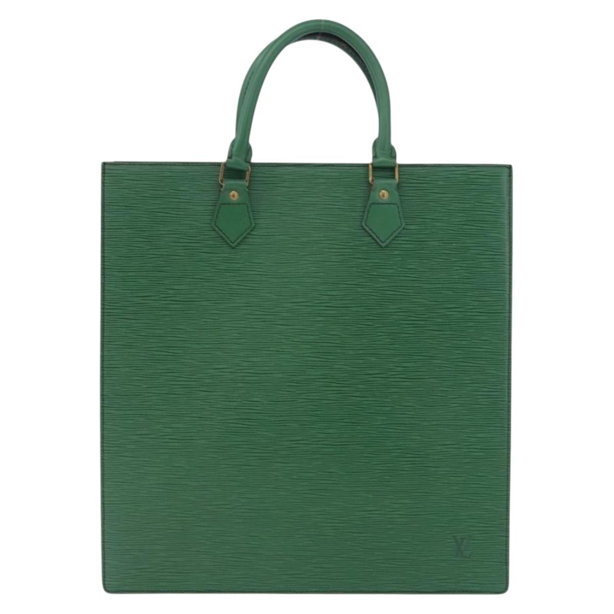 LOUIS VUITTON Epi Sac Plat Hand Bag Green M59084 LV Auth 197049