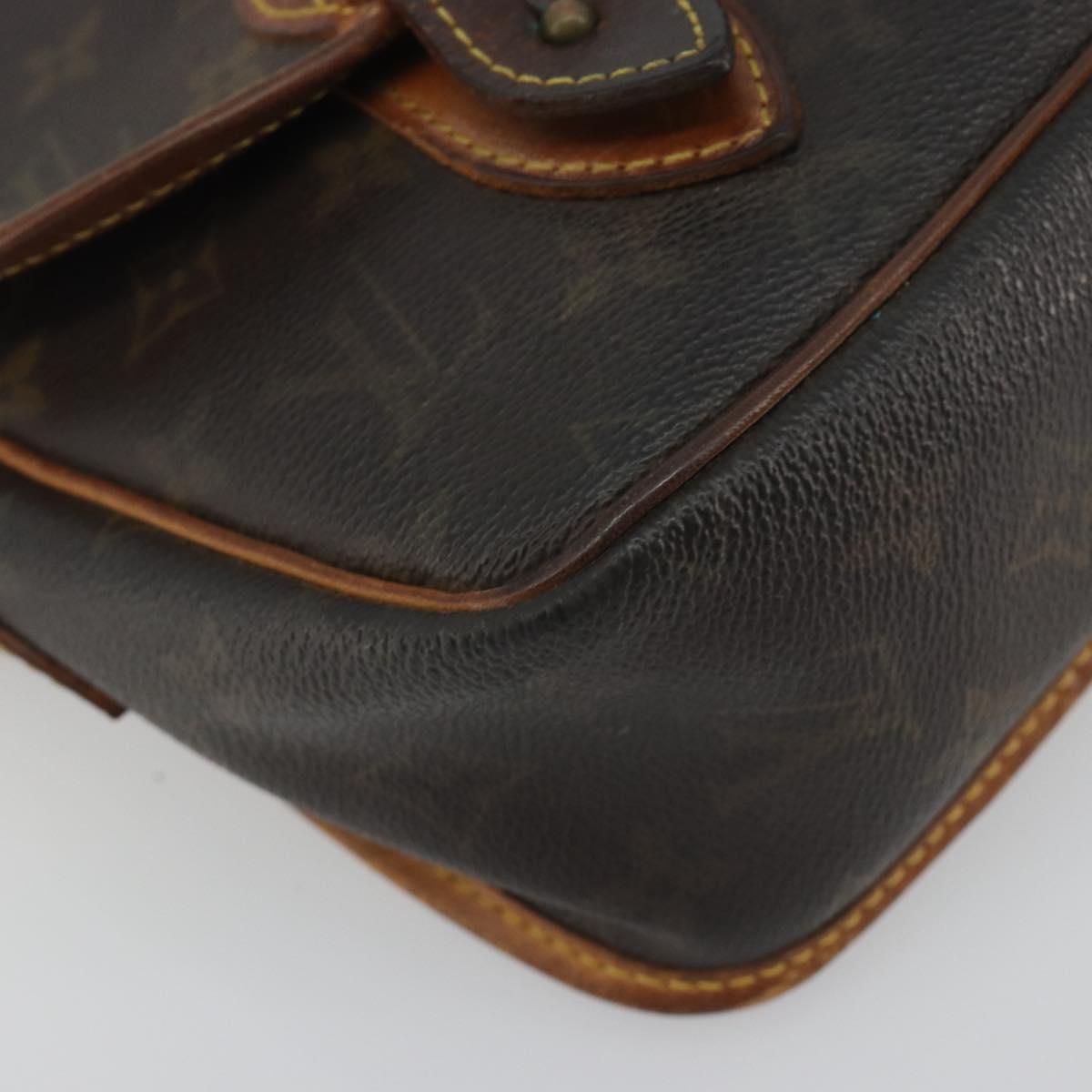LOUIS VUITTON Monogram Gibeciere MM Shoulder Bag M42247 LV Auth 197052