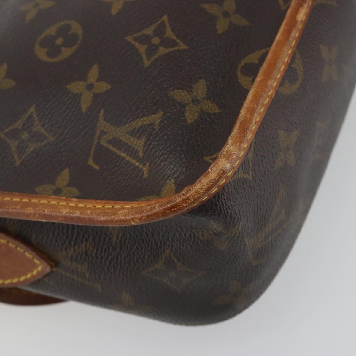LOUIS VUITTON Monogram Gibeciere MM Shoulder Bag M42247 LV Auth 197052