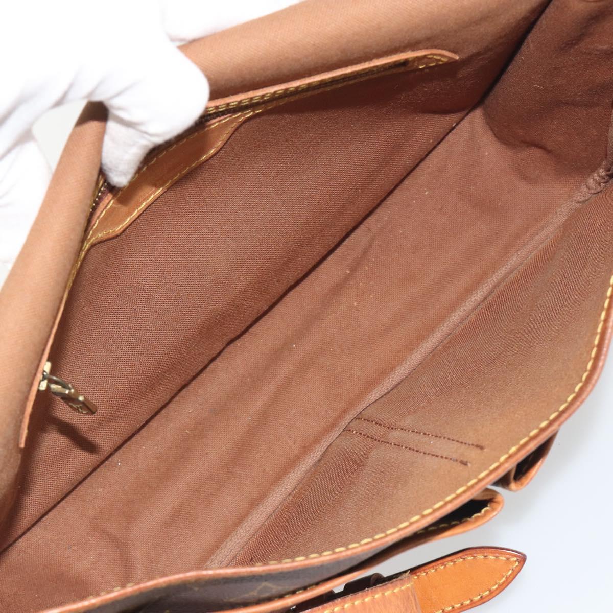 LOUIS VUITTON Monogram Gibeciere MM Shoulder Bag M42247 LV Auth 197052