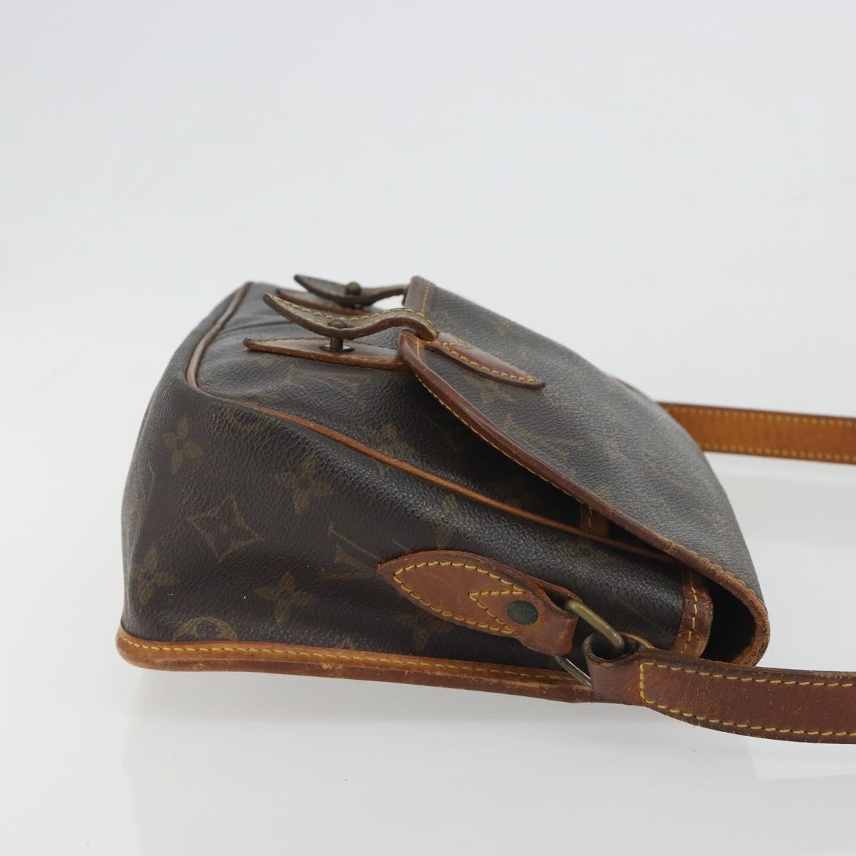 LOUIS VUITTON Monogram Gibeciere MM Shoulder Bag M42247 LV Auth 197052
