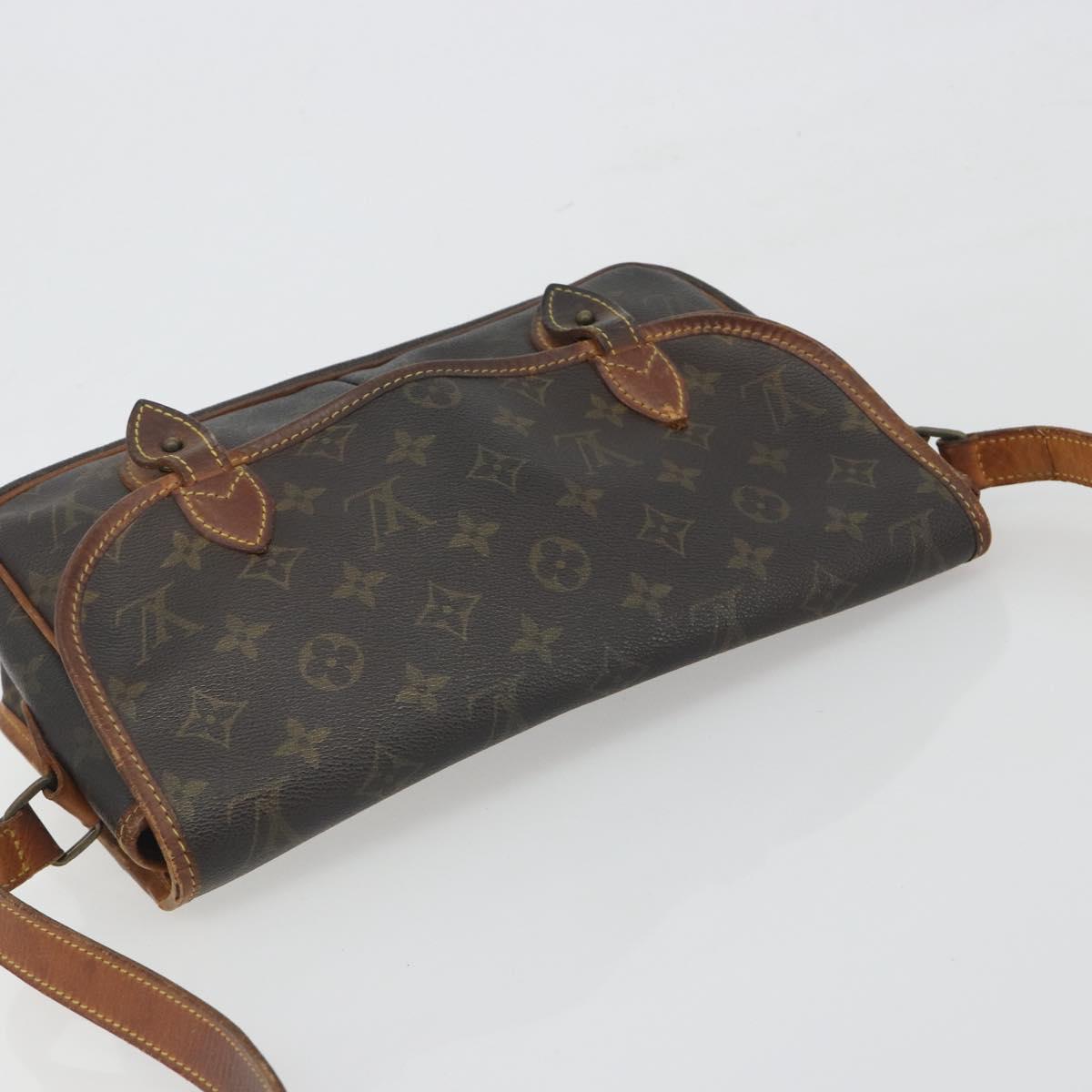 LOUIS VUITTON Monogram Gibeciere MM Shoulder Bag M42247 LV Auth 197052