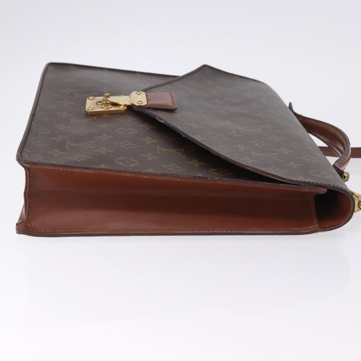 LOUIS VUITTON Monogram Porte Documents Bandouliere Bag M53338 LV Auth 197053