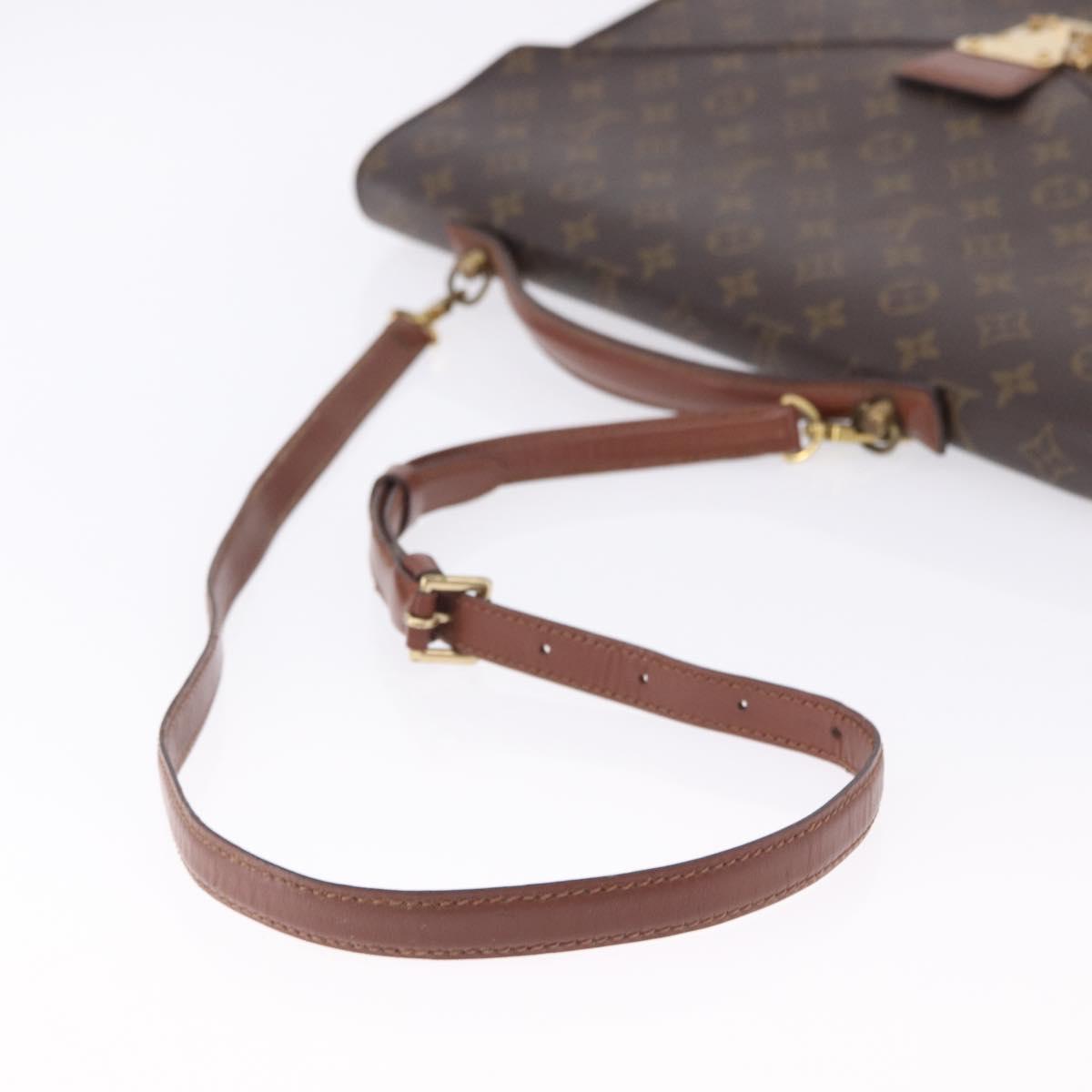 LOUIS VUITTON Monogram Porte Documents Bandouliere Bag M53338 LV Auth 197053