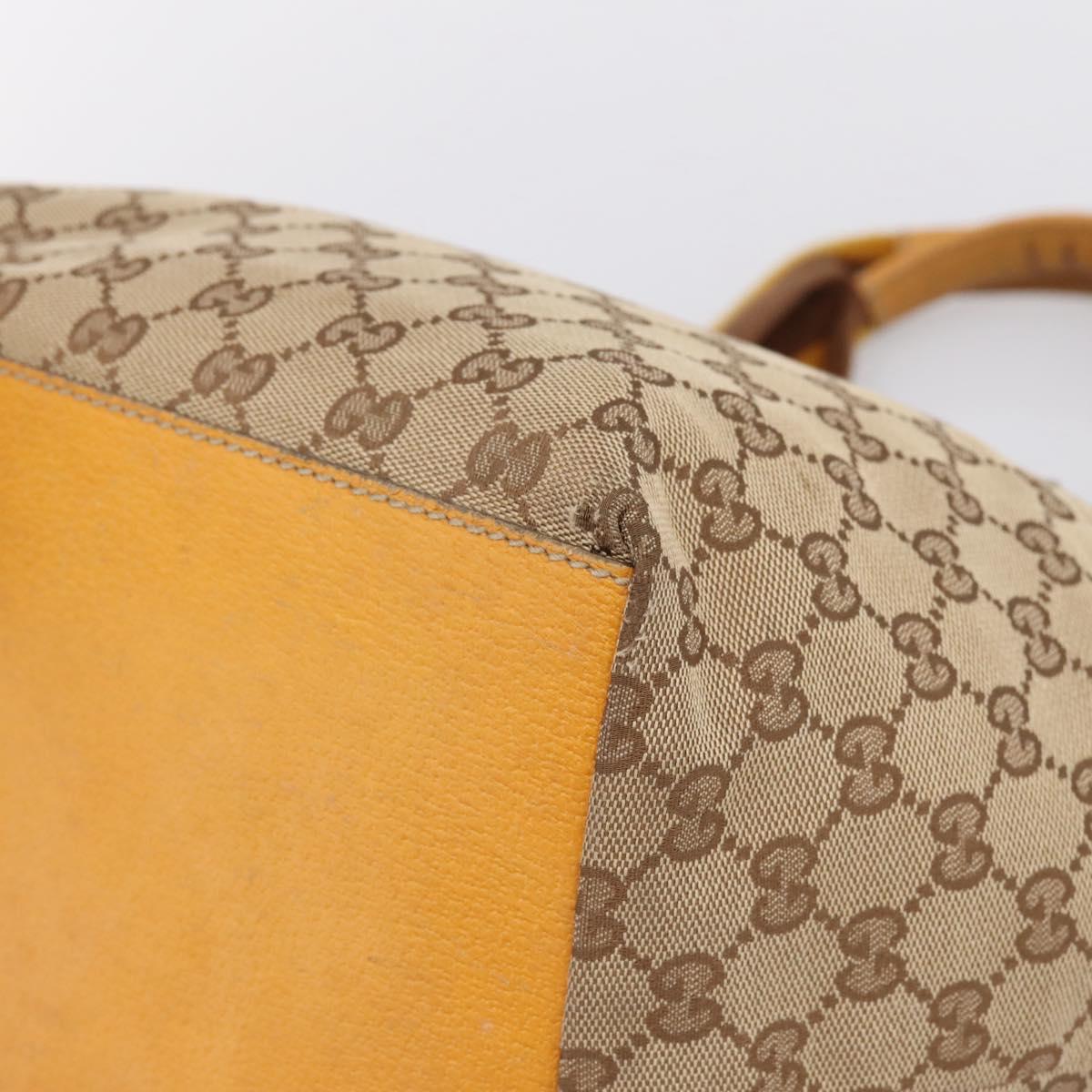 GUCCI GG Canvas Sherry Line Tote Bag Beige 131230 Auth 197106