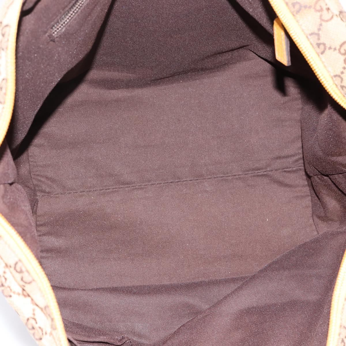 GUCCI GG Canvas Sherry Line Tote Bag Beige 131230 Auth 197106