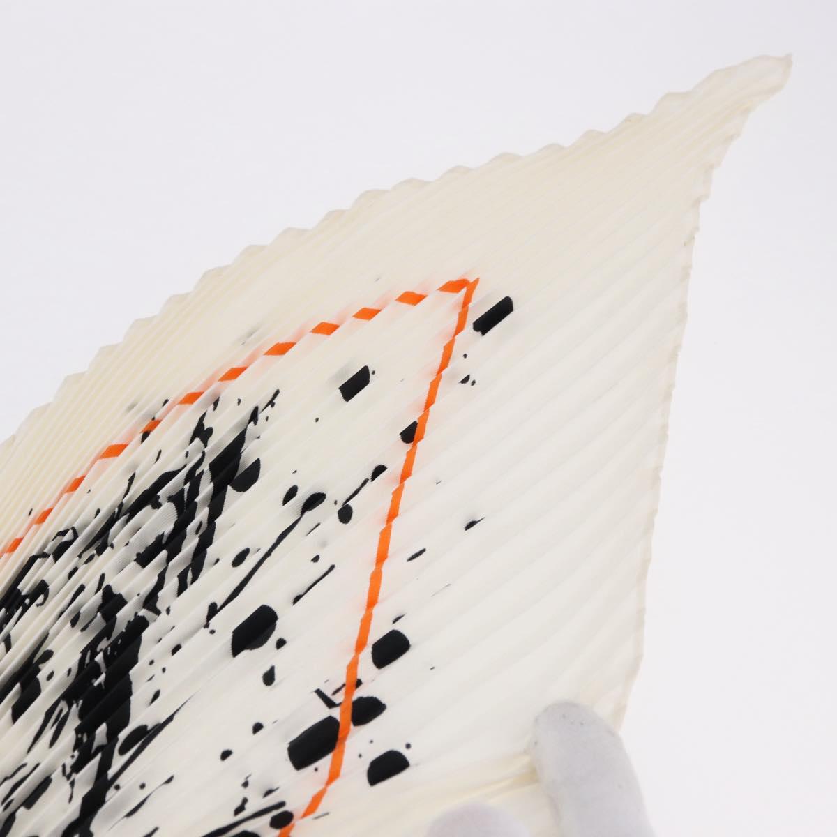 HERMES Pleated Carre 90 Scarf ""Cheval Surprise"" Silk White Auth 197112M