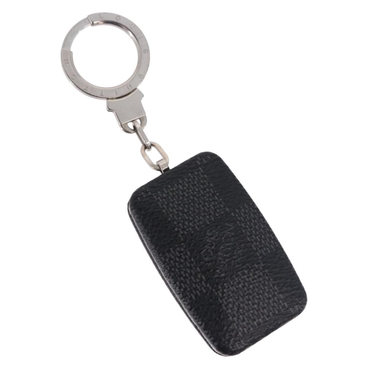 LOUIS VUITTON Damier Graphite Astropill Key Holder M66123 LV Auth 197114