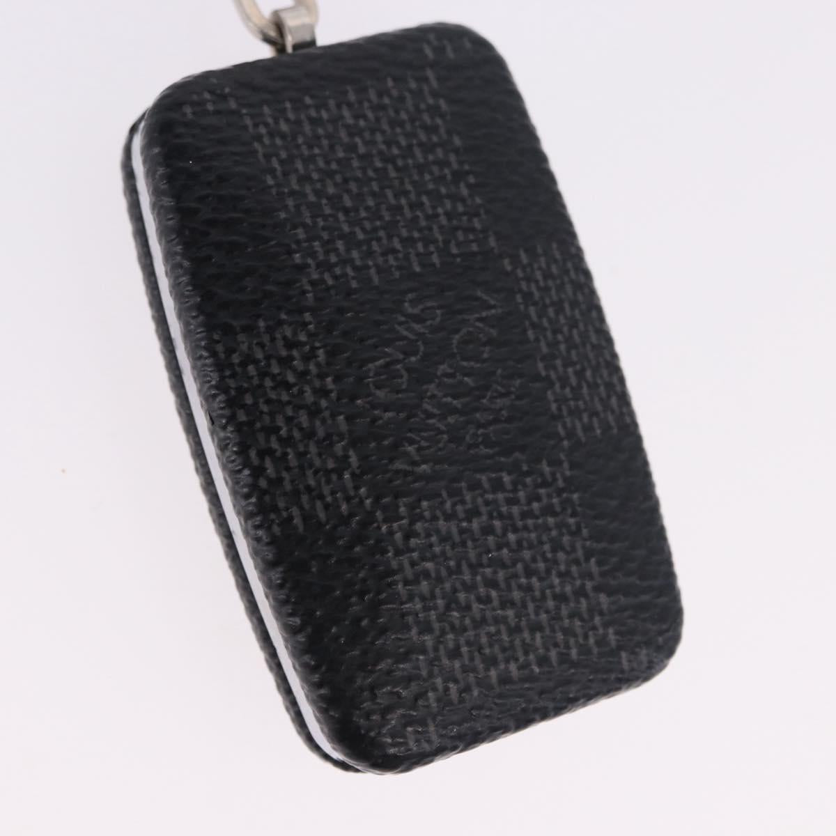 LOUIS VUITTON Damier Graphite Astropill Key Holder M66123 LV Auth 197114