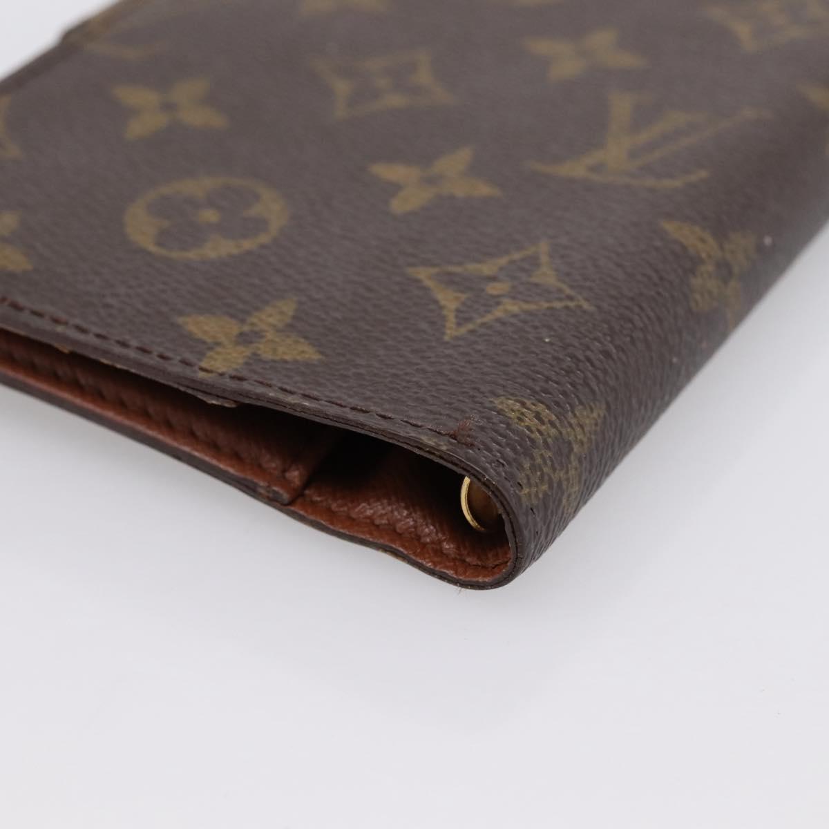 LOUIS VUITTON Monogram Agenda PM Day Planner Cover R20005 LV Auth 197115