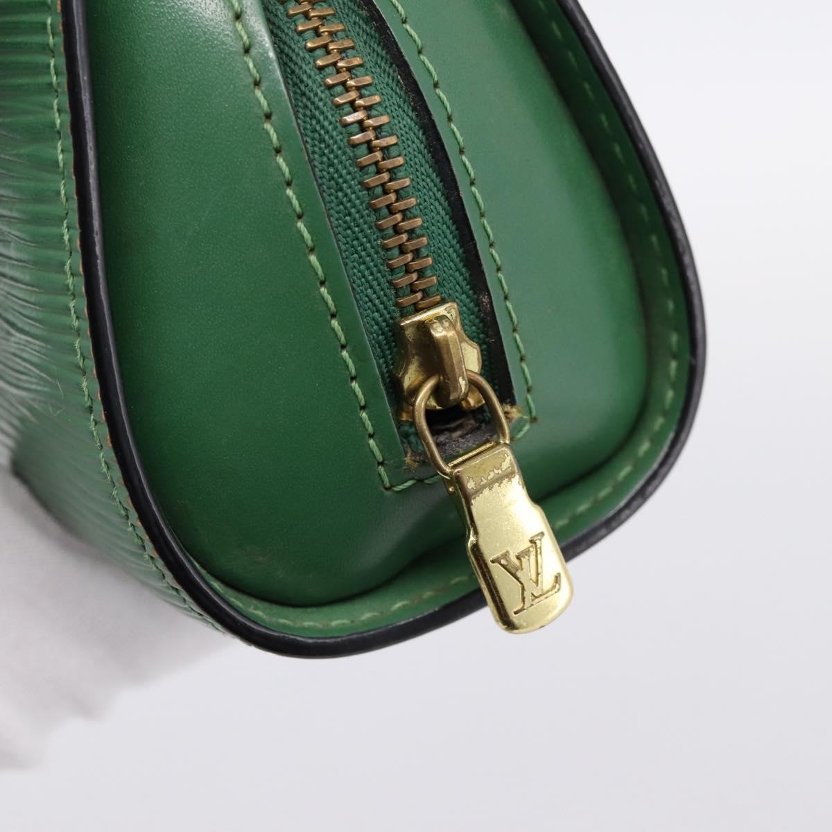 LOUIS VUITTON Epi Dauphine PM Cosmetic Pouch Green M48444 LV Auth 197119