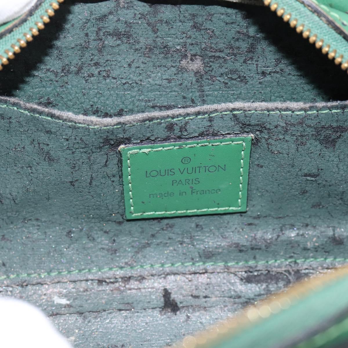 LOUIS VUITTON Epi Dauphine PM Cosmetic Pouch Green M48444 LV Auth 197119