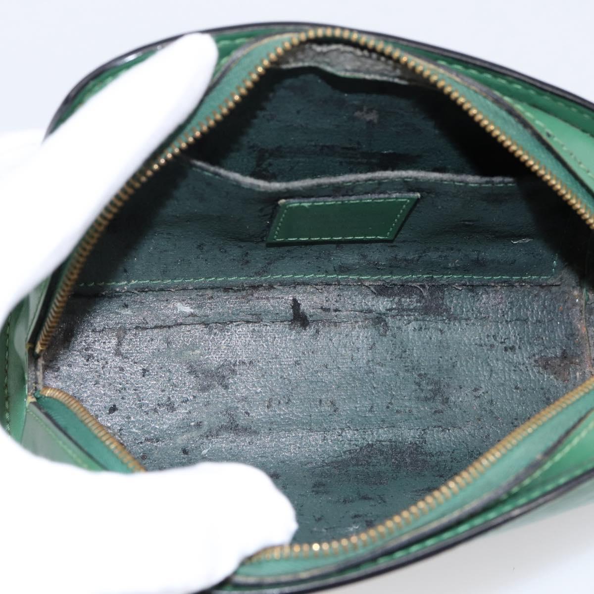 LOUIS VUITTON Epi Dauphine PM Cosmetic Pouch Green M48444 LV Auth 197119