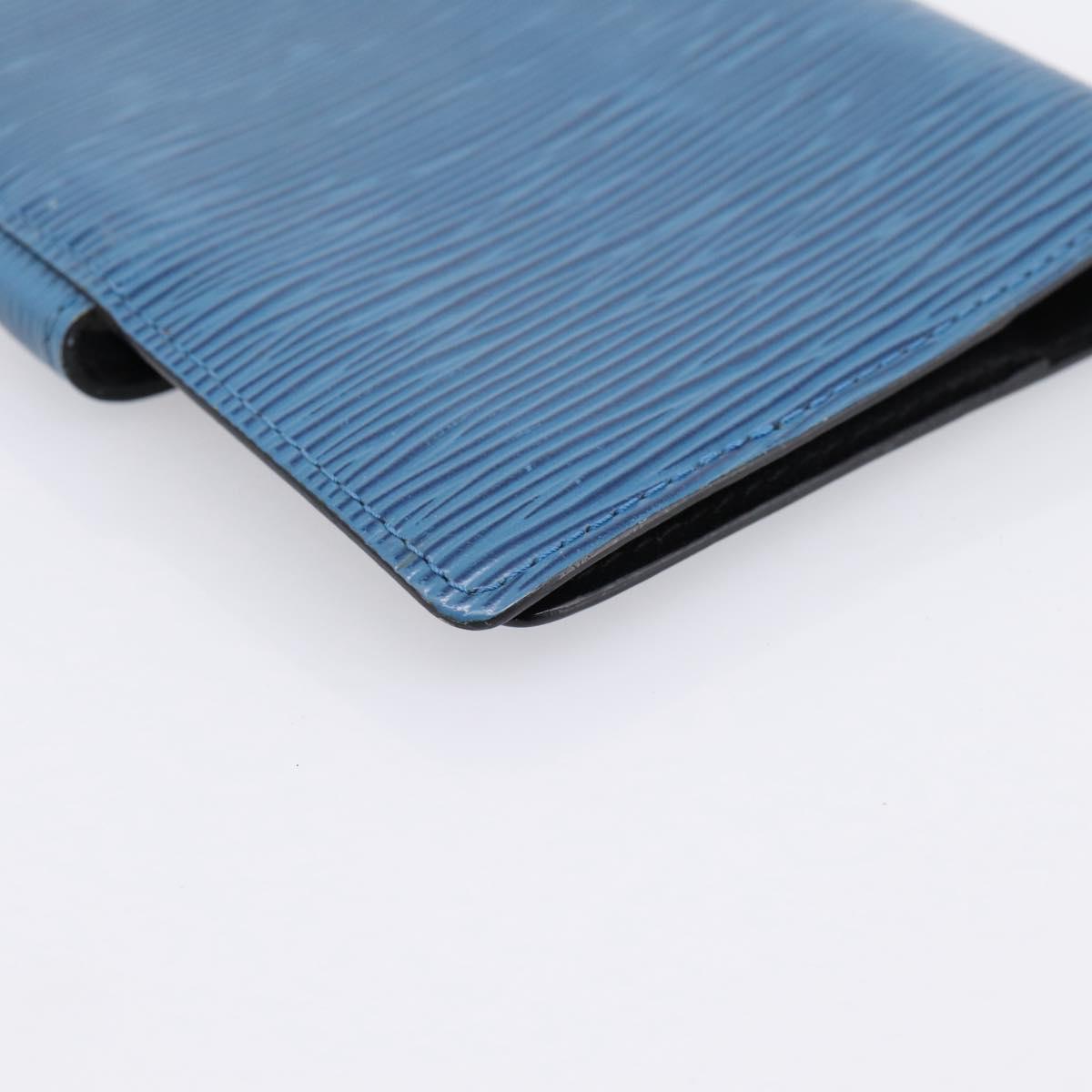 LOUIS VUITTON Epi Agenda PM Day Planner Cover Blue R20055 LV Auth 197120