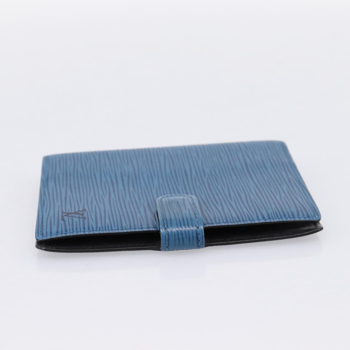 LOUIS VUITTON Epi Agenda PM Day Planner Cover Blue R20055 LV Auth 197120